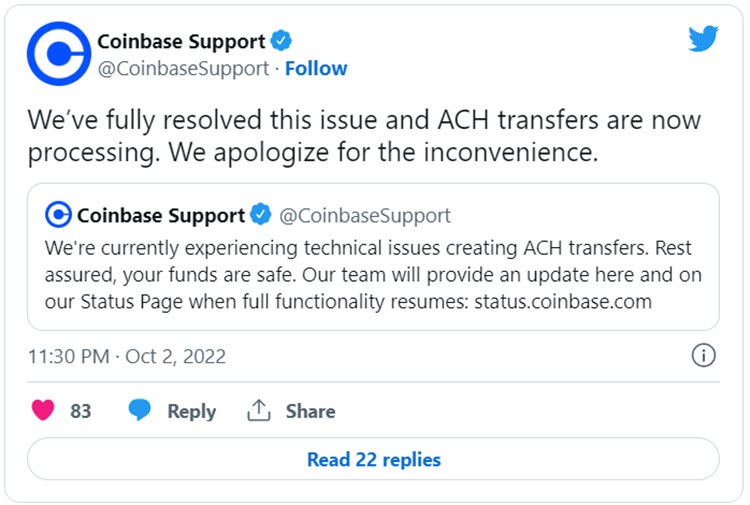Coinbase-support-twitter